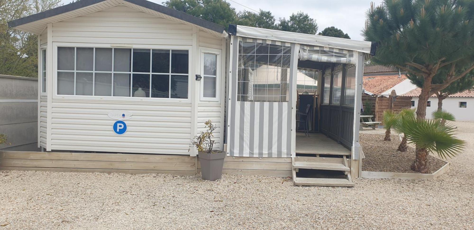 Mobil'home 2 à 4 pers Les Mathes La Palmyre , chèques vacances acceptés Chambre photo